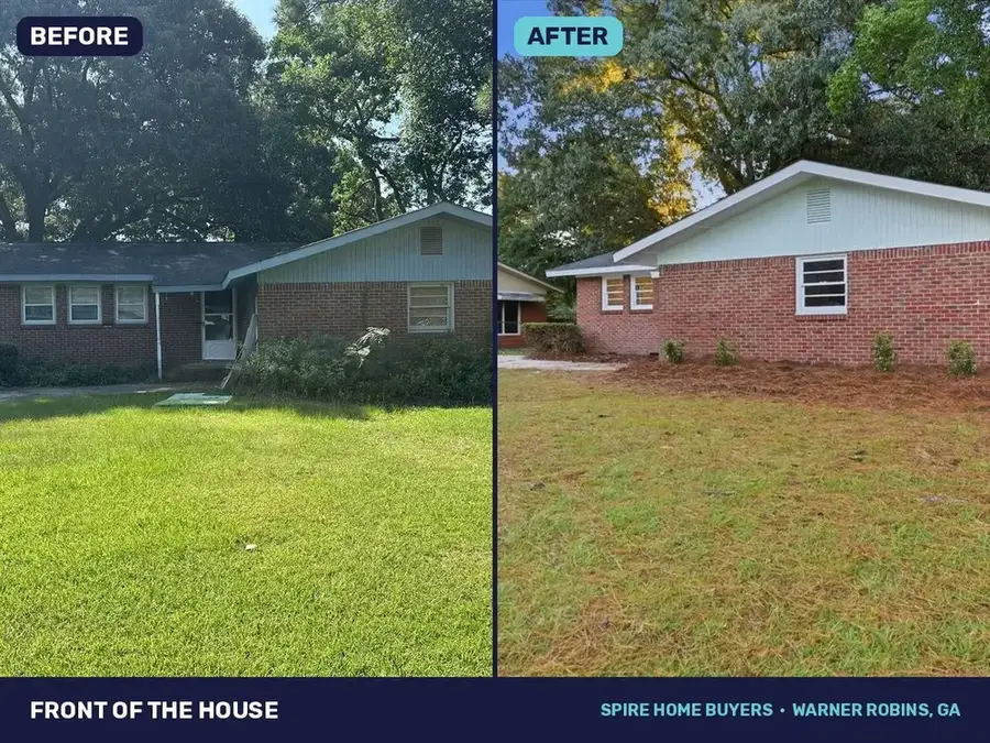 Before and after: a Georgia house Spire Home Buyers bought as-is