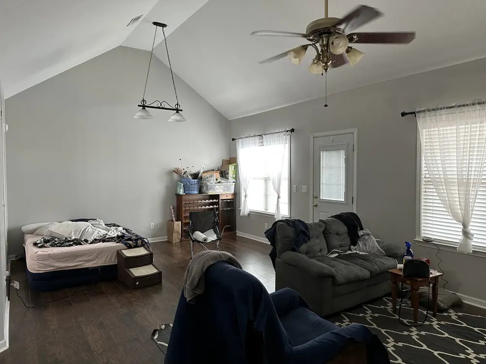 An inherited Georgia house sold as-is, with the family's belongings still inside